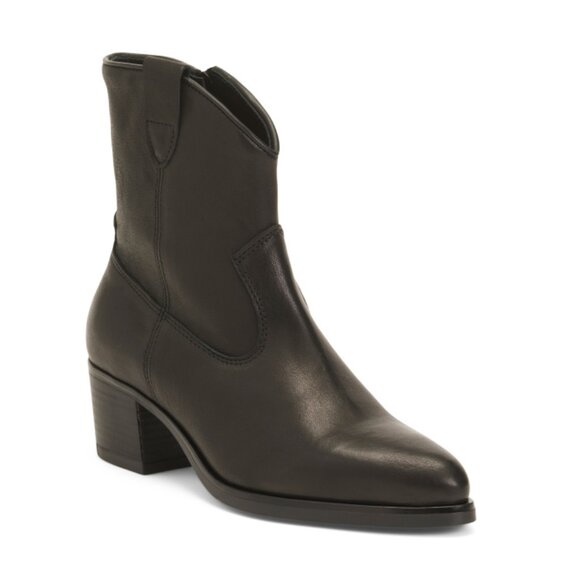 OROSCURO Black Made In Italy Suede Booties